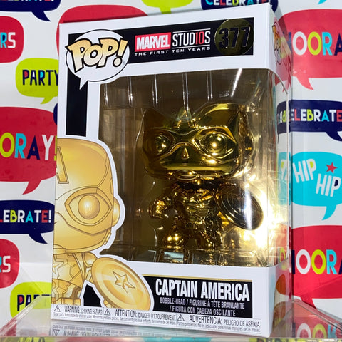 Captain America (Gold) - Marvel Funko Pop 377