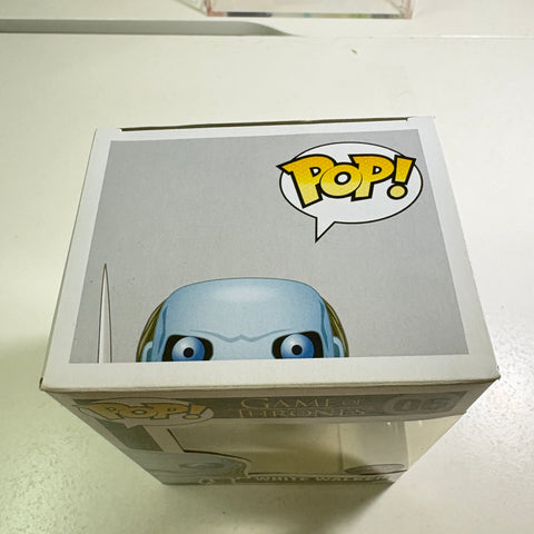 BOX FLAWS VIEW PHOTOS White Walker- Game of Thrones Funko Pop HMV GLOW Vinyl Figure (11.4 Cm L × 8.9 Cm W × 15.9 Cm H)