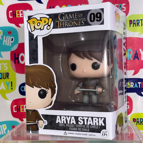 BOX FLAWS VIEW PHOTOS Arya Stark- Game of Thrones Funko Pop 09 Vinyl Figure (11.4 Cm L × 8.9 Cm W × 15.9 Cm H)