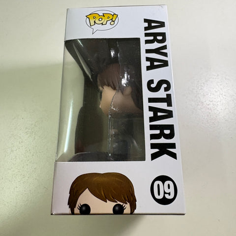 BOX FLAWS VIEW PHOTOS Arya Stark- Game of Thrones Funko Pop 09 Vinyl Figure (11.4 Cm L × 8.9 Cm W × 15.9 Cm H)