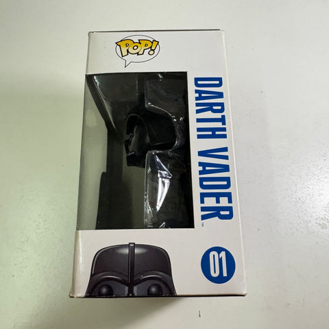 Darth Vader LARGE FONT BLUE BOX - Star Wars Funko Pop Vinyl Figure (11.4 Cm L × 8.9 Cm W × 15.9 Cm H)