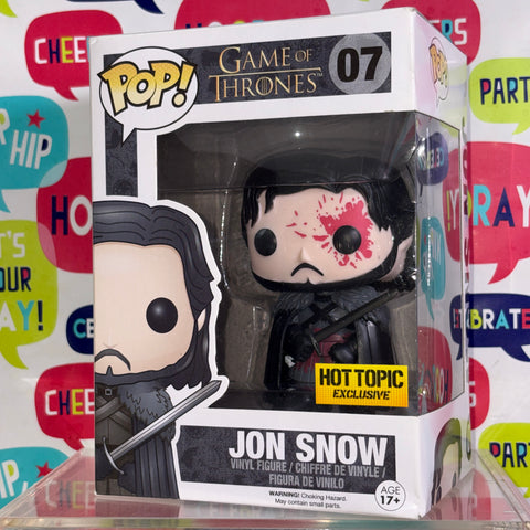 BOX FLAWS VIEW PHOTOS Jon Snow- Game of Thrones Funko Pop Vinyl Figure Exclusive (11.4 Cm L × 8.9 Cm W × 15.9 Cm H)