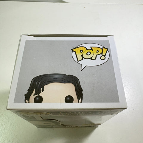 BOX FLAWS VIEW PHOTOS Jon Snow- Game of Thrones Funko Pop Vinyl Figure Exclusive (11.4 Cm L × 8.9 Cm W × 15.9 Cm H)