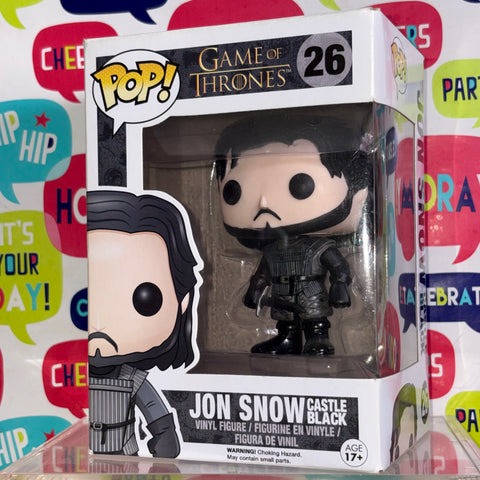 BOX FLAWS VIEW PHOTOS Jon Snow Castle Black - Game of Thrones Funko Pop 26 Vinyl Figure (11.4 Cm L × 8.9 Cm W × 15.9 Cm H)