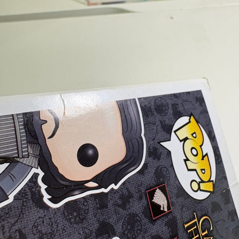 BOX FLAWS VIEW PHOTOS Jon Snow Castle Black - Game of Thrones Funko Pop 26 Vinyl Figure (11.4 Cm L × 8.9 Cm W × 15.9 Cm H)