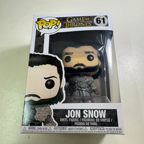 BOX FLAWS VIEW PHOTOS Jon Snow - Game of Thrones Funko Pop 61 Vinyl Figure (11.4 Cm L × 8.9 Cm W × 15.9 Cm H)