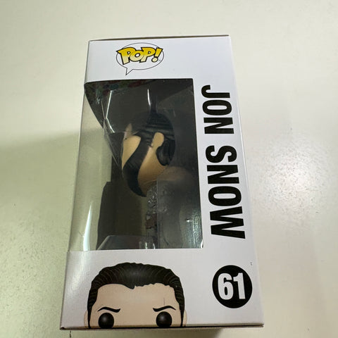 BOX FLAWS VIEW PHOTOS Jon Snow - Game of Thrones Funko Pop 61 Vinyl Figure (11.4 Cm L × 8.9 Cm W × 15.9 Cm H)