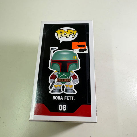 BOX FLAWS VIEW PHOTOS Boba Fett - Star Wars Funko Pop 08 Vinyl Figure (11.4 Cm L × 8.9 Cm W × 15.9 Cm H)