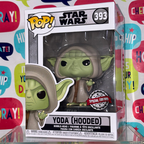 Yoda Hooded - Star Wars Funko Pop 393 Vinyl Figure (11.4 Cm L × 8.9 Cm W × 15.9 Cm H)
