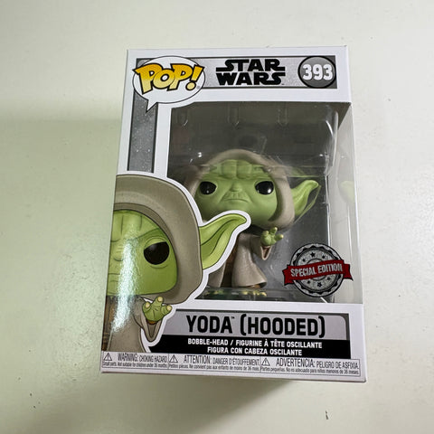 Yoda Hooded - Star Wars Funko Pop 393 Vinyl Figure (11.4 Cm L × 8.9 Cm W × 15.9 Cm H)