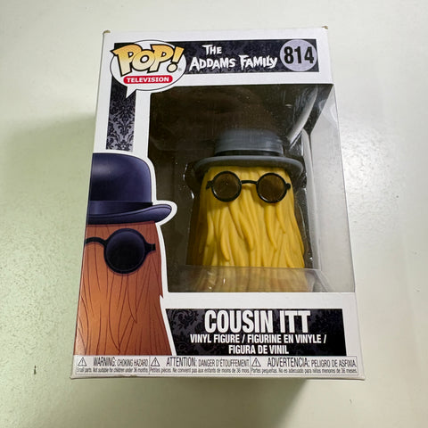 BOX FLAWS VIEW PHOTOS Cousin Itt - The Addams Family Funko Pop 814 (11.4 Cm L × 8.9 Cm W × 15.9 Cm H)