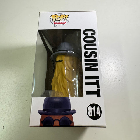BOX FLAWS VIEW PHOTOS Cousin Itt - The Addams Family Funko Pop 814 (11.4 Cm L × 8.9 Cm W × 15.9 Cm H)