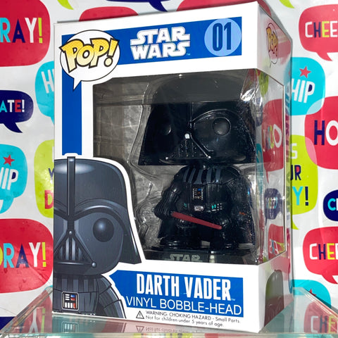 Star Wars - Darth Vader (Large Font 2011 Release) Funko Pop 01
