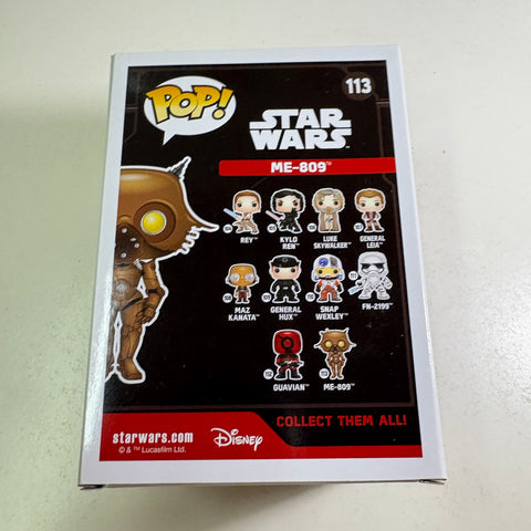 ME-809 - Star Wars Funko Pop 113 Vinyl Figure (11.4 Cm L × 8.9 Cm W × 15.9 Cm H)
