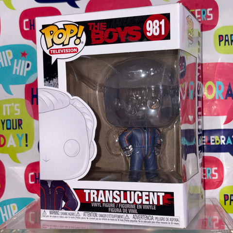 Translucent - The Boys Funko Pop 981 Vinyl Figure (11.4 Cm L × 8.9 Cm W × 15.9 Cm H)