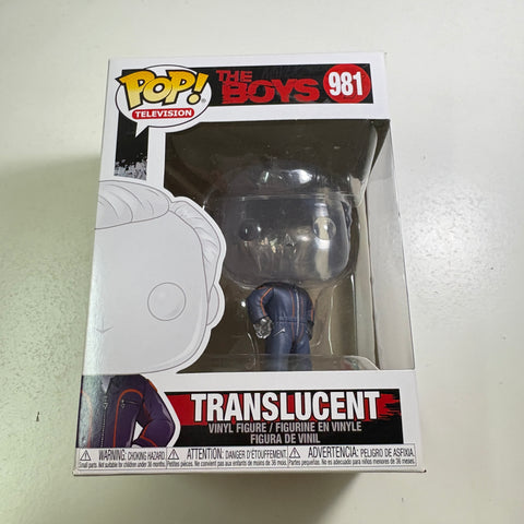 Translucent - The Boys Funko Pop 981 Vinyl Figure (11.4 Cm L × 8.9 Cm W × 15.9 Cm H)