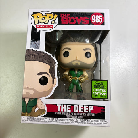 BOX FLAWS VIEW PHOTOS The Deep - The Boys Funko Pop 985 Vinyl Figure Spring Convention (11.4 Cm L × 8.9 Cm W × 15.9 Cm H)