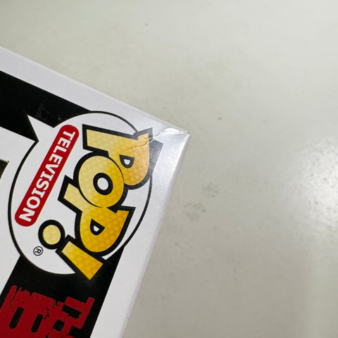 BOX FLAWS VIEW PHOTOS A-Train - The Boys Funko Pop 983 Vinyl Figure  (11.4 Cm L × 8.9 Cm W × 15.9 Cm H)