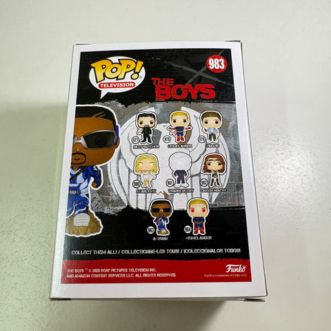 BOX FLAWS VIEW PHOTOS A-Train - The Boys Funko Pop 983 Vinyl Figure  (11.4 Cm L × 8.9 Cm W × 15.9 Cm H)
