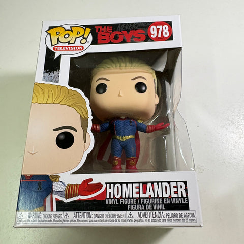 BOX DAMAGE VIEW PHOTOS Homelander- The Boys Funko Pop 978 Vinyl Figure  (11.4 Cm L × 8.9 Cm W × 15.9 Cm H)