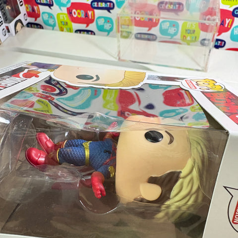 BOX DAMAGE VIEW PHOTOS Homelander- The Boys Funko Pop 978 Vinyl Figure  (11.4 Cm L × 8.9 Cm W × 15.9 Cm H)