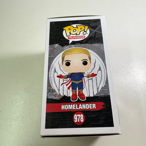 BOX DAMAGE VIEW PHOTOS Homelander- The Boys Funko Pop 978 Vinyl Figure  (11.4 Cm L × 8.9 Cm W × 15.9 Cm H)