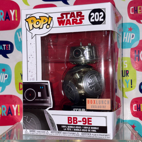 BB-9E - Star Wars Funko Pop 202 Vinyl Figure (11.4 Cm L × 8.9 Cm W × 15.9 Cm H)