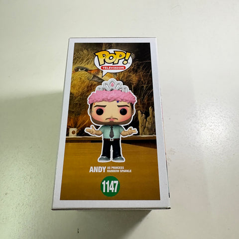 Andy as Princess Rainbow Sparkle Parks and Recreation Funko Pop 1147 Vinyl Figure  (11.4 Cm L × 8.9 Cm W × 15.9 Cm H)