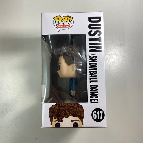 Stranger Things - Dustin (Snowball Dance)  Funko Pop 617(SDCC STICKER IS NOT REAL but figure and box are authentic)