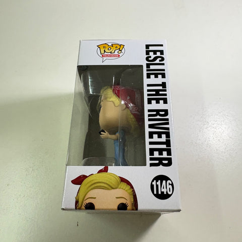 Leslie The Riveter - Parks and Recreation Funko Pop 1146 Vinyl Figure  (11.4 Cm L × 8.9 Cm W × 15.9 Cm H)