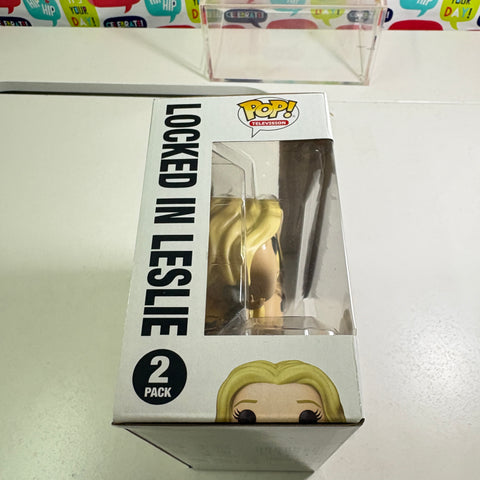 Leslie and Ron Locked In - Parks and Recreation Funko Pop 2-Pack Vinyl Figure (20.5 Cm L × 8.9 Cm W × 15.9 Cm H)