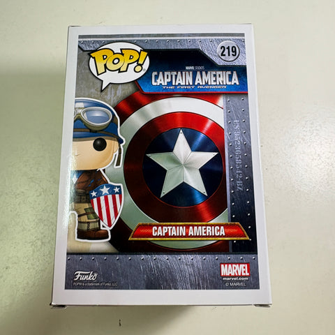 Captain America The First Avenger - Marvel Funko Pop 219 Vinyl Figure (11.4 Cm L × 8.9 Cm W × 15.9 Cm H)