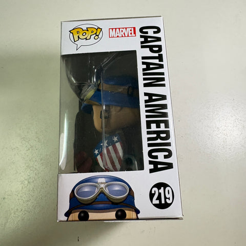 Captain America The First Avenger - Marvel Funko Pop 219 Vinyl Figure (11.4 Cm L × 8.9 Cm W × 15.9 Cm H)