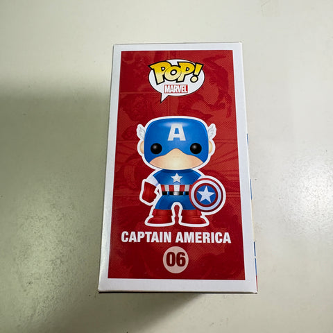 Captain America - Marvel Funko Pop 06 Vinyl Figure (11.4 Cm L × 8.9 Cm W × 15.9 Cm H)