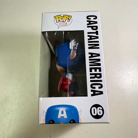 Captain America - Marvel Funko Pop 06 Vinyl Figure (11.4 Cm L × 8.9 Cm W × 15.9 Cm H)