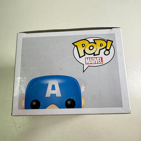 Captain America - Marvel Funko Pop 06 Vinyl Figure (11.4 Cm L × 8.9 Cm W × 15.9 Cm H)