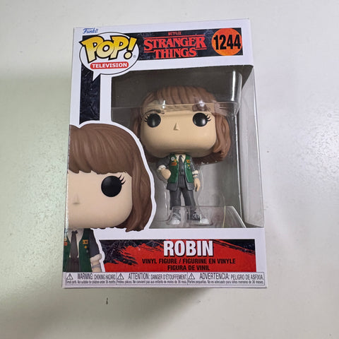 Robin - Stranger Things Funko Pop 1244 Vinyl Figure (11.4 Cm L × 8.9 Cm W × 15.9 Cm H)