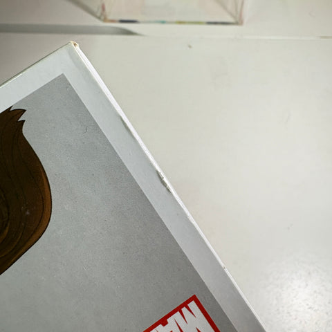 BOX FLAWS VIEW PHOTOS Winter Soldier - Marvel Funko Pop 129 Vinyl Figure (11.4 Cm L × 8.9 Cm W × 15.9 Cm H)