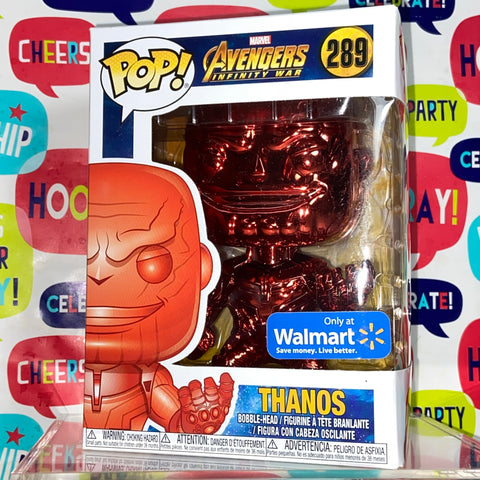 Thanos (Red Chrome) - Marvel Funko Pop 289 Walmart Exclusive