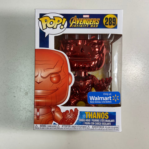 Thanos (Red Chrome) - Marvel Funko Pop 289 Walmart Exclusive