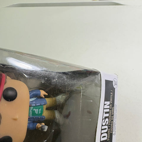 BOX FLAWS VIEW PHOTOS Dustin - Stranger Things Funko Pop 424 Vinyl Figure (11.4 Cm L × 8.9 Cm W × 15.9 Cm H)