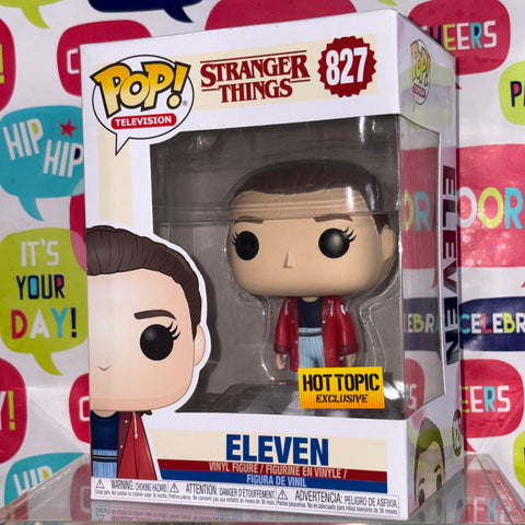 BOX FLAWS VIEW PHOTOS Eleven - Stranger Things Funko Pop 827 Vinyl Figure Exclusive (11.4 Cm L × 8.9 Cm W × 15.9 Cm H)