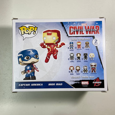 Captain America & Iron Man - Captain America Civil War Marvel Funko Pop 2 Pack