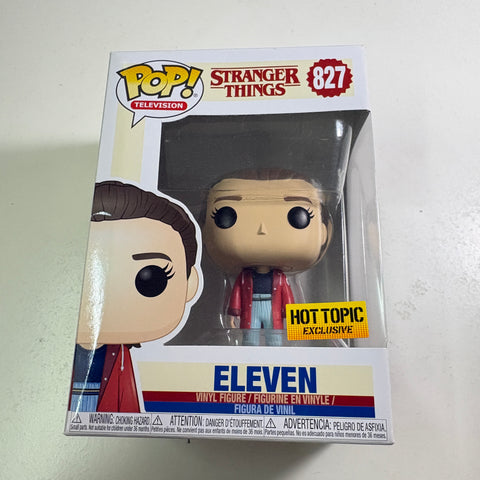 BOX FLAWS VIEW PHOTOS Eleven - Stranger Things Funko Pop 827 Vinyl Figure Exclusive (11.4 Cm L × 8.9 Cm W × 15.9 Cm H)