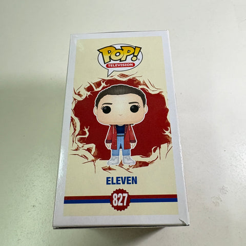 BOX FLAWS VIEW PHOTOS Eleven - Stranger Things Funko Pop 827 Vinyl Figure Exclusive (11.4 Cm L × 8.9 Cm W × 15.9 Cm H)