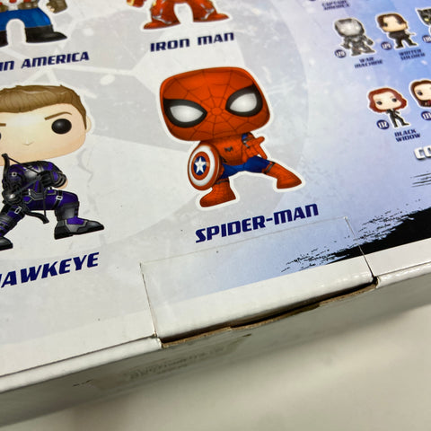 Captain America Civil War - Spider-Man, Hawekeye, Iron Man, Captain America Marvel Funko Pop 4 Pack