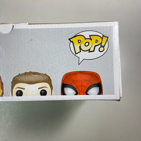 Captain America Civil War - Spider-Man, Hawekeye, Iron Man, Captain America Marvel Funko Pop 4 Pack