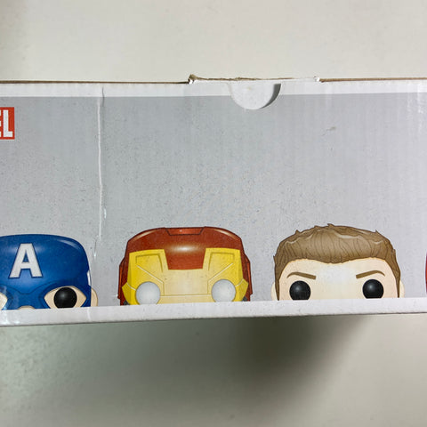 Captain America Civil War - Spider-Man, Hawekeye, Iron Man, Captain America Marvel Funko Pop 4 Pack