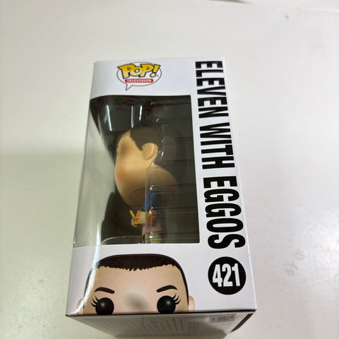 Eleven with Eggos - Stranger Things Funko Pop 421 Vinyl Figure (11.4 Cm L × 8.9 Cm W × 15.9 Cm H)