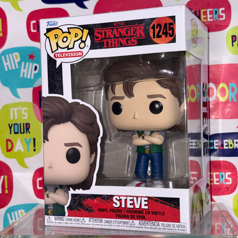 Steve - Stranger Things Funko Pop 1245 Vinyl Figure (11.4 Cm L × 8.9 Cm W × 15.9 Cm H)